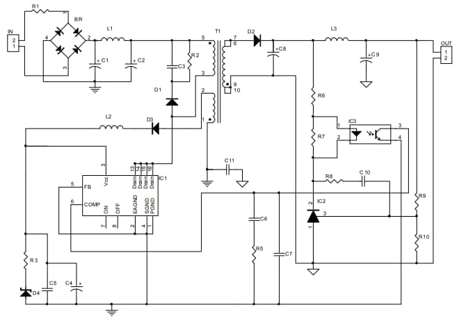 Schematic - STMicroelectronics STEVAL-ISA180V1 Evaluation Board